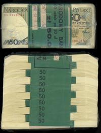 paczka banknotów 1000 x 50 złotych 1.12.1988, se