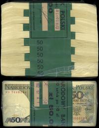 Polska, paczka banknotów 1000 x 50 złotych, 1.12.1988