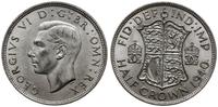 1/2 korony 1940, srebro próby 500, piękne, Spink
