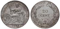 20 centów 1937, Paryż, srebro próby 680 5.43 g, 
