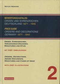 wydawnictwa zagraniczne, D. Niemann - Bewertungskatalog Orden und Ehrenzeichen Deutschland 1871-1945