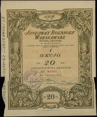 Polska, akcja na 20 złotych, 1926