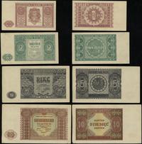lot 4 banknotów 15.05.1946, 1,2,5 oraz 10 złotyc