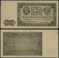 2 złote 1.07.1948, seria W, numeracja 8416095, z