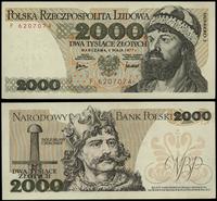2.000 złotych 1.05.1977, seria F, numeracja 6207