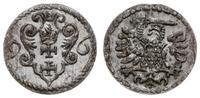 denar 1596, Gdańsk, bardzo ładny, CNG 145.VII, K