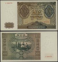 100 złotych 1.08.1941, seria A, numeracja 259473