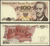 100 złotych 17.05.1976, seria CU, numeracja 3972