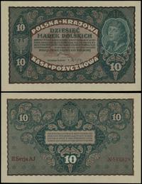 10 marek polskich 23.08.1919, seria II-AJ numera