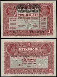 2 korony 1.03.1917, seria 1677, numeracja 476076