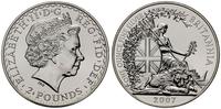 2 funty 2007, Londyn, Britannia, 1 uncja srebra 