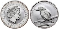 1 dolar 2007, ptak Kookaburra, 1 uncja srebra pr