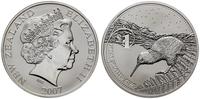 1 dolar 2007 , ptak Kiwi, 1 uncja srebra próby '