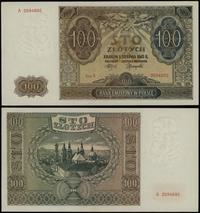 100 złotych 1.08.1941, seria A, numeracja 259489
