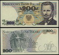 200 złotych 1.06.1982, seria CE, numeracja 02156