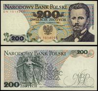 200 złotych 1.06.1986, seria DN, numeracja 10140
