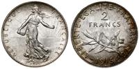 2 franki 1915, Paryż, srebro próby "835" 10.03 g