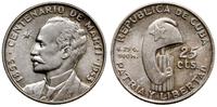 25 centavos 1953, Filadelfia, Jose Marti - 100. 