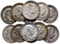 Austria, zestaw: 12 x 1 korona, 1893-1916