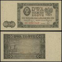 2 złote 1.07.1948, seria BR, numeracja 5861569, 