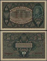 10 marek polskich 23.08.1919, seria II-FJ, numer