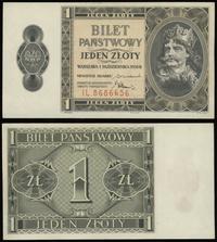 1 złoty 1.10.1938, seria IL, numeracja 8686656, 