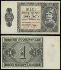 1 złoty 1.10.1938, seria IL, numeracja 8719584, 