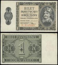 1 złoty 1.10.1938, seria IK, numeracja 8145093, 