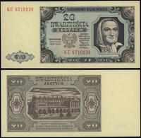 20 złotych 1.07.1948, seria KE, numeracja 671023