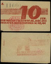 10 fenigów 2.11.1944, seria A, numeracja 11660, 