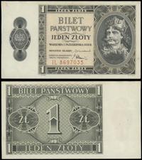 1 złoty 1.10.1938, seria IL, numeracja 8697035, 