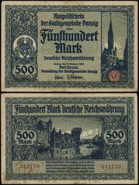 500 marek 31.10.1922, numeracja 014770, na stron