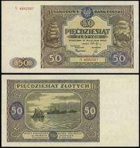 50 złotych 15.05.1946, seria N, numeracja 468258