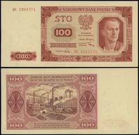 100 złotych 1.07.1948, seria DC, numeracja 42615