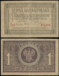1 marka polska 17.05.1919, seria IAN, numeracja 