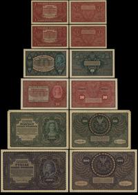 zestaw 6 banknotów 23.08.1919, w zestawie: 2 x 1