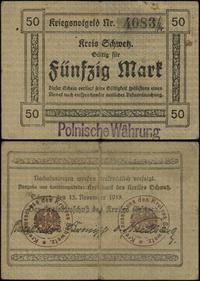 50 marek 15.11.1918, numeracja 4083, z pieczęcią