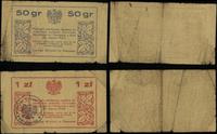 zestaw bonów: 50 groszy i 1 złoty 30.03.1945, ra