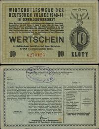 10 złotych 1943–1944, numeracja 0270125, niewype
