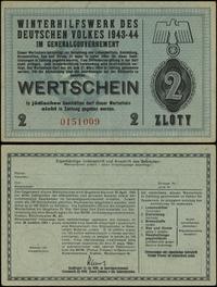 2 złote 1943–1944, numeracja 0151009, niewypełni