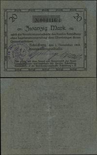 Wielkopolska, bon na 20 marek, 1.11.1918