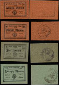 Prusy Zachodnie, zestaw 4 bonów, 1918–1920