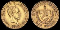 2 peso 1916, Jose Marti, złoto 3.34 g