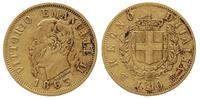 10 lirów  1863/T, Turyn, złoto 3.17 g