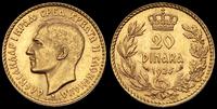20 dinarów 1925, złoto 6.45 g