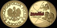 200 złotych 2000, Warszawa, Solidarność, złoto 2