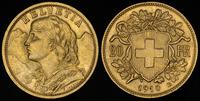 20 franków 1910, złoto 6.45 g