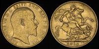 1 funt 1910, złoto 7.97 g