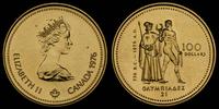 100 dolarów 1976, złoto "585" 13.30 g