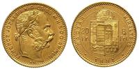 20 franków = 8 forintów 1882/KB, Kremnica, złoto